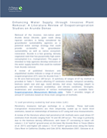 Arundo Donax Evapotranspiration Literature Review